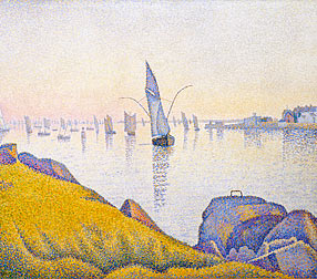 Canvas printing and framing of paintings by Paul Signac 